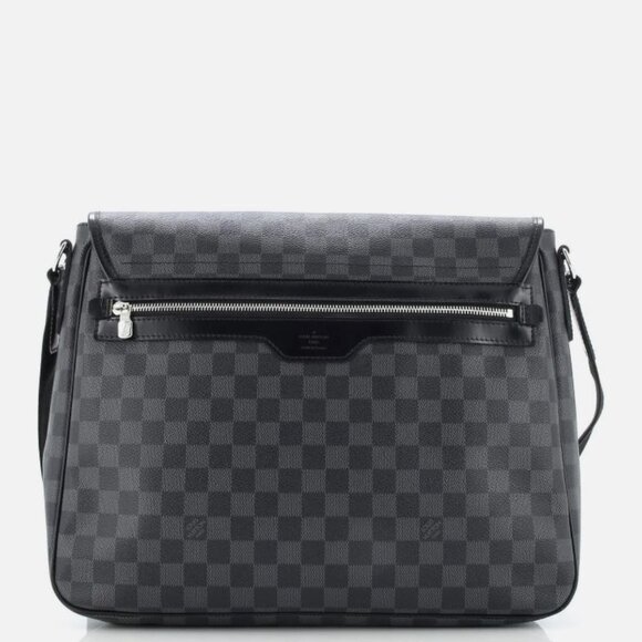 Auth Louis Vuitton Daniel GM Shoulder Bag Messenger Damier Graphite N58033 - Picture 3 of 16